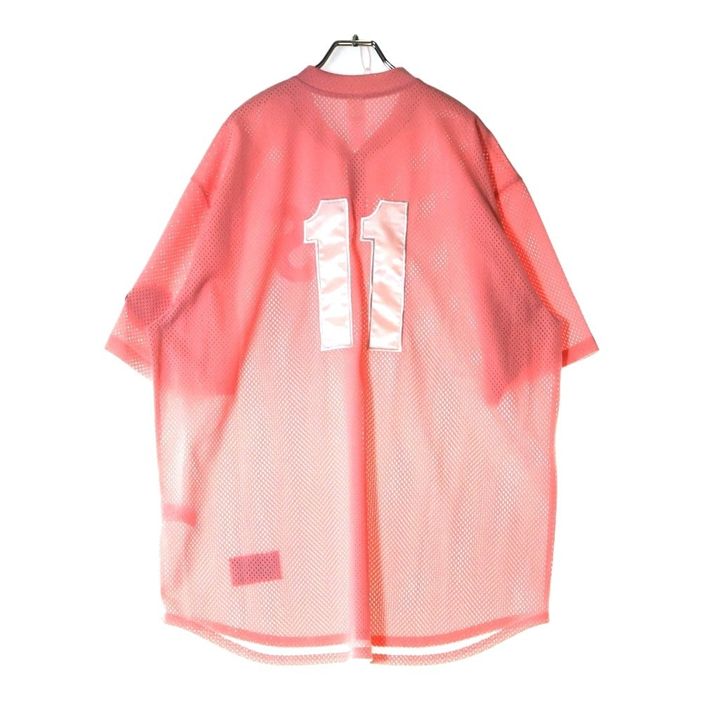 SUPREME(シュプリーム) 25SS S Logo Baseball Henley Sロゴ ベースボール ヘンリー メッシュ 半袖シャツ ピンク