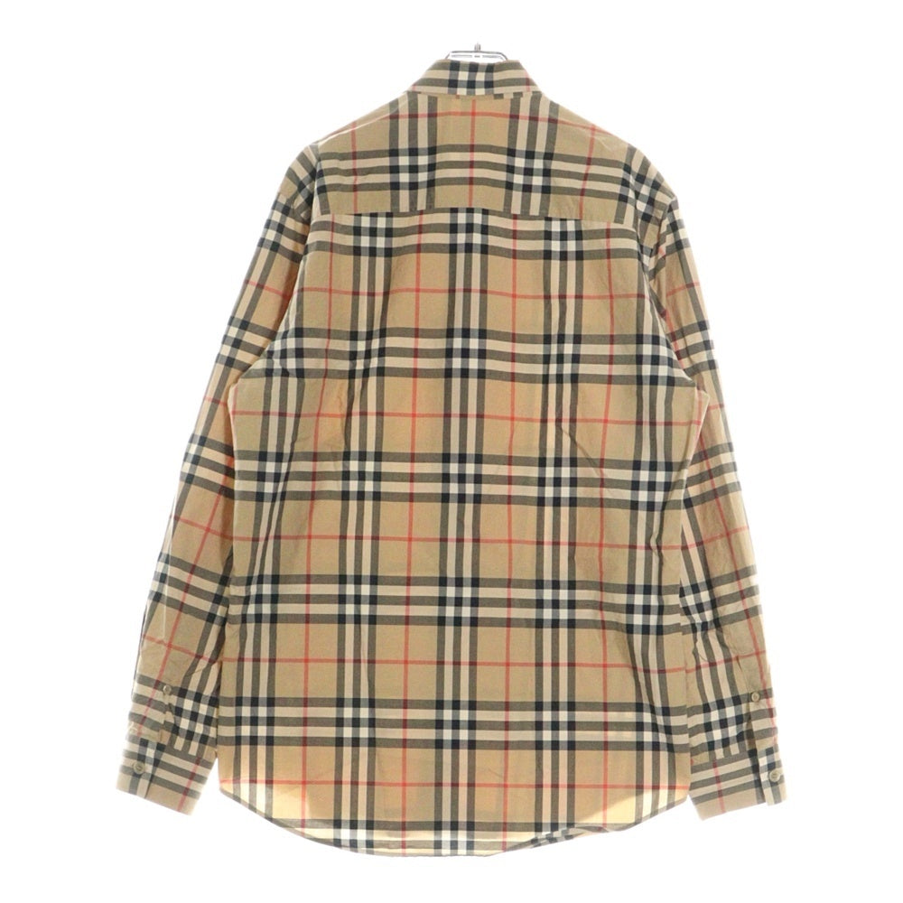 BURBERRY(バーバリー) バーバリーチェック 総柄 コットン 長袖シャツ ベージュ 8020863