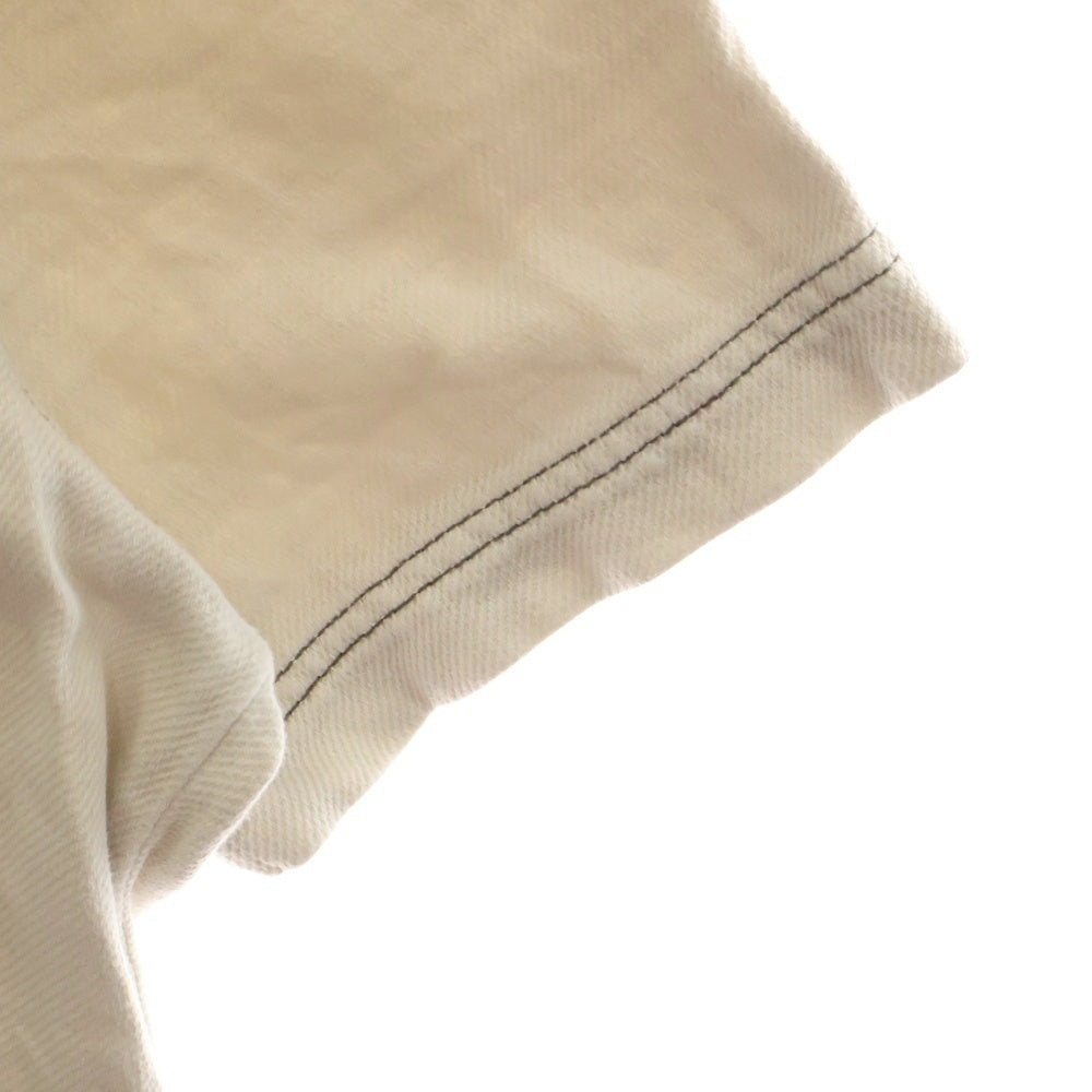 ZARA(ザラ) 胸ポケット コットン 半袖Tシャツ カットソー ライトグレー