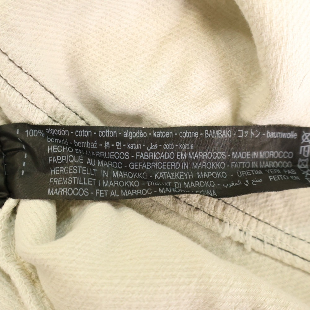 ZARA(ザラ) 胸ポケット コットン 半袖Tシャツ カットソー ライトグレー