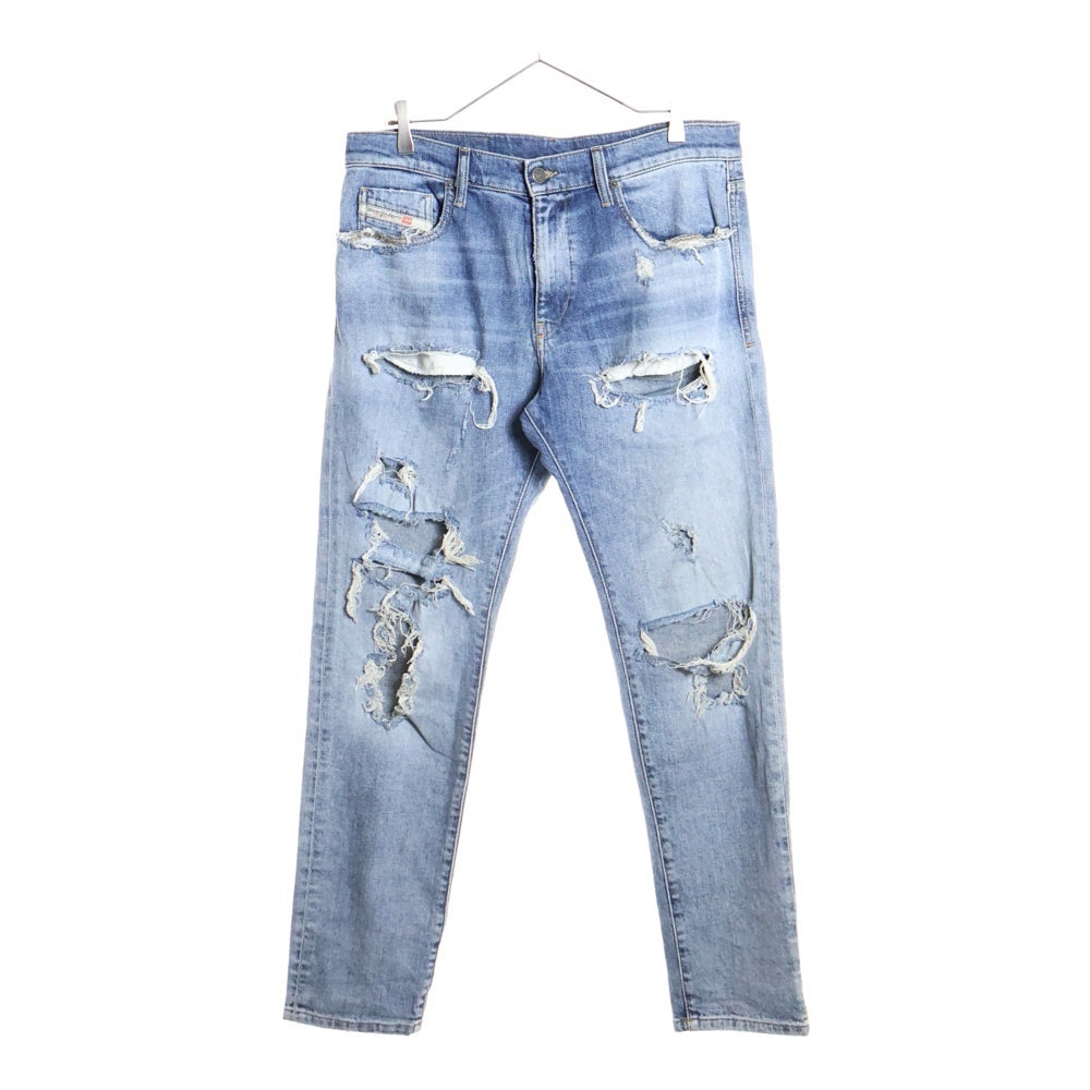 DIESEL(ディーゼル) Slim Fit Jeans D-Strukt ダメージ加工 デニムパンツ インディゴ 09B40