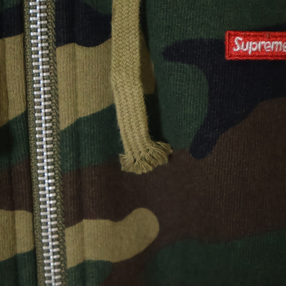 SUPREME(シュプリーム) 24AW Small Box Zip Up Hooded Sweatshirt Woodland Camoジップアップスウェットパーカー 迷彩柄