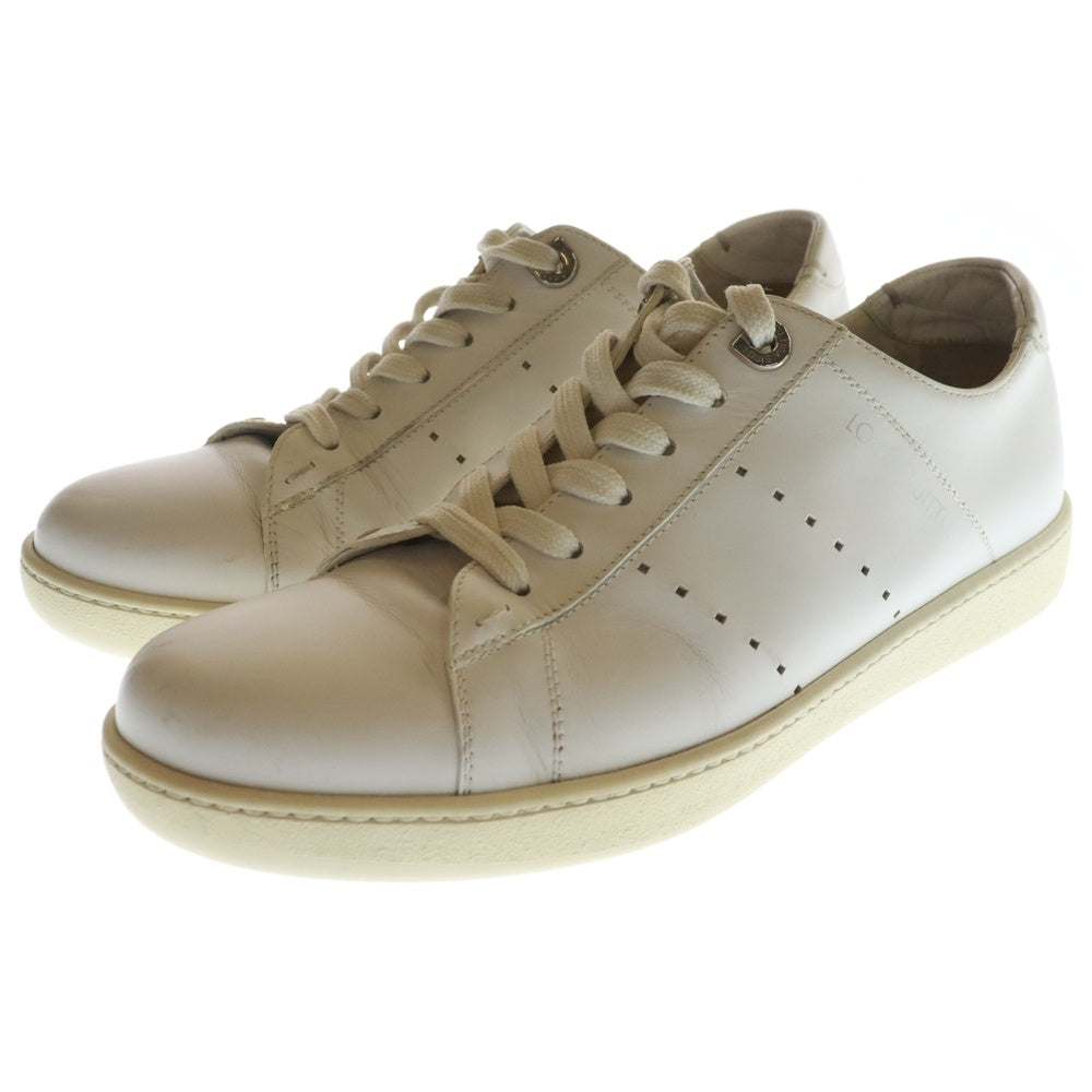 LOUIS VUITTON(ルイヴィトン) レザー ローカットスニーカー ホワイト FA1023