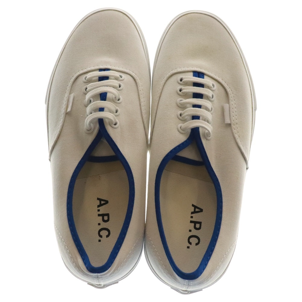 VANS(ヴァンズ) VAULT ×A.P.C. AUTHENTIC LX VN-0EFT4UQ ボルト ×アーペーセー オーセンティック ローカットスニーカー ホワイト US9/27cm 480917-0001