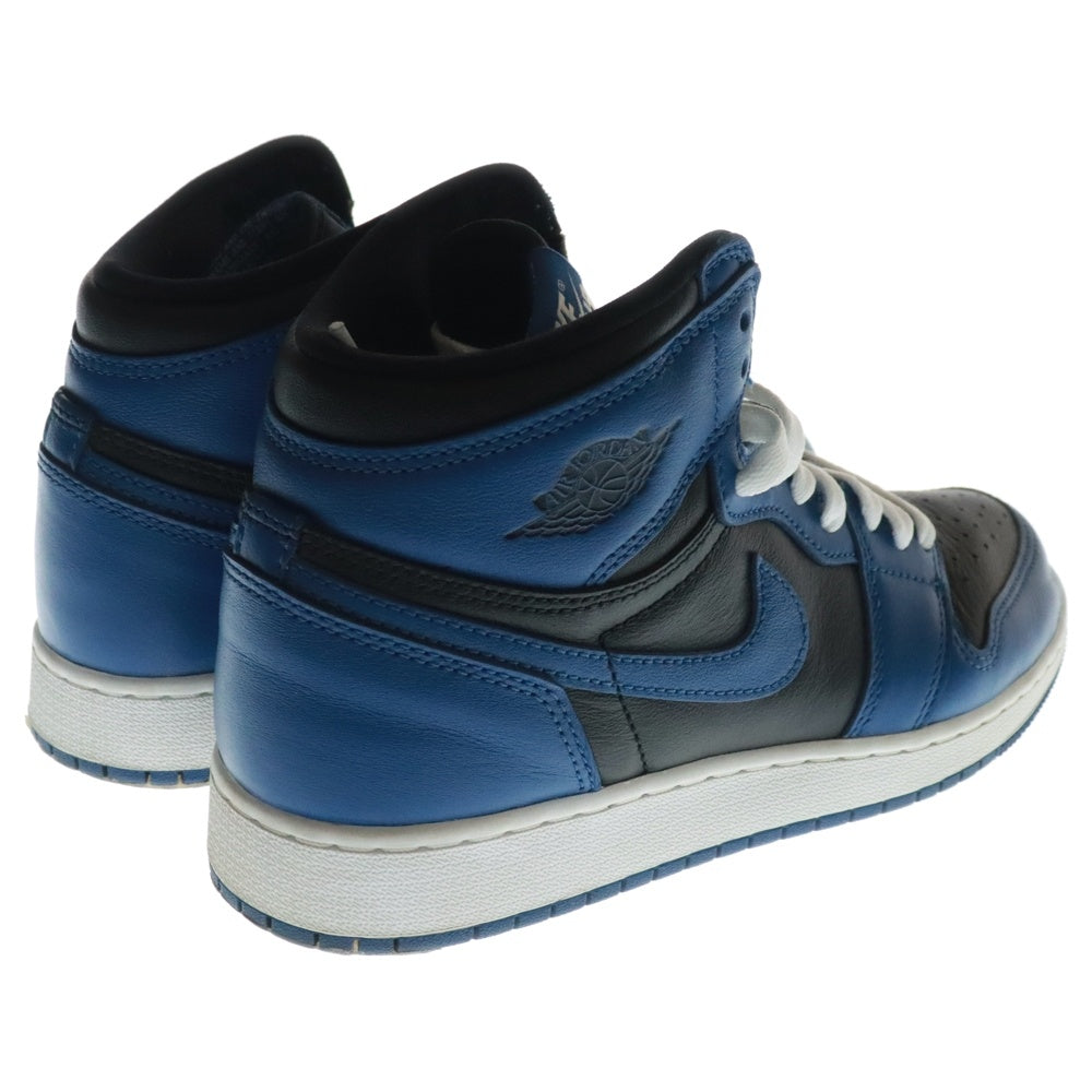 NIKE(ナイキ) AIR JORDAN 1 RETRO HIGH OG GS Dark Marina Blue エアジョーダン1 ダークマリーナブルー ハイカットスニーカー US6.5Y/24.5cm 575441-404