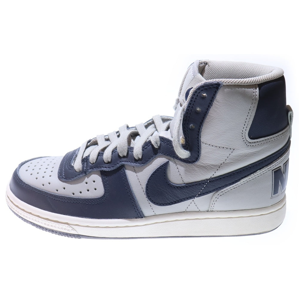 NIKE(ナイキ) TERMINATOR HIGH GEORGE TOWN ターミネーター ジョージタウン レディース ハイカットスニーカー グレー/ネイビー US6/24cm FB1832-001