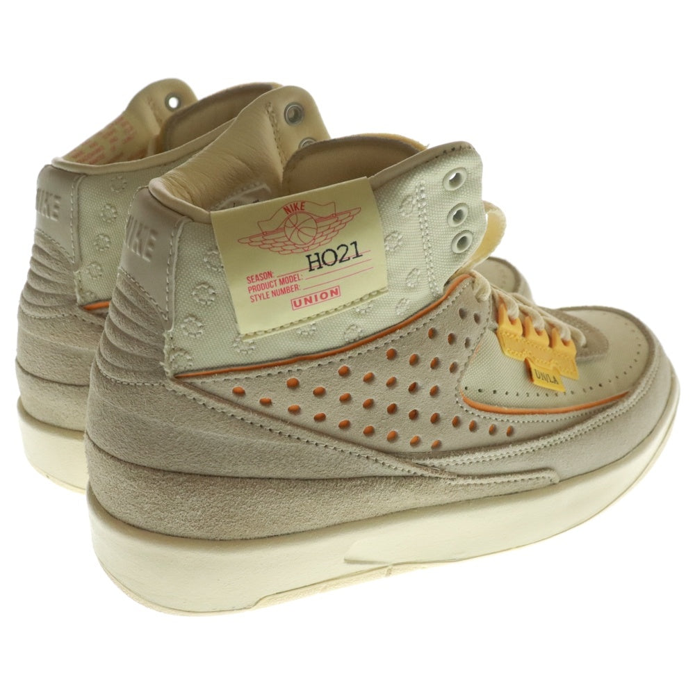 NIKE(ナイキ) ×UNION AIR JORDAN 2 RETRO SP UNION DN3802-200 ユニオン エアジョーダン レトロ ハイカットスニーカー アイボリー 24cm