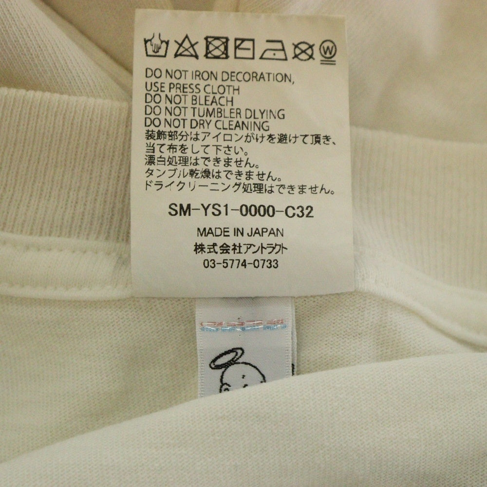 SAINT MICHAEL(セントマイケル) 24AW GITS GS_SS TEE 攻殻機動隊 ゴーストイン ザシェルプリント半袖Tシャツ ホワイト SM-YS1-0000-C32