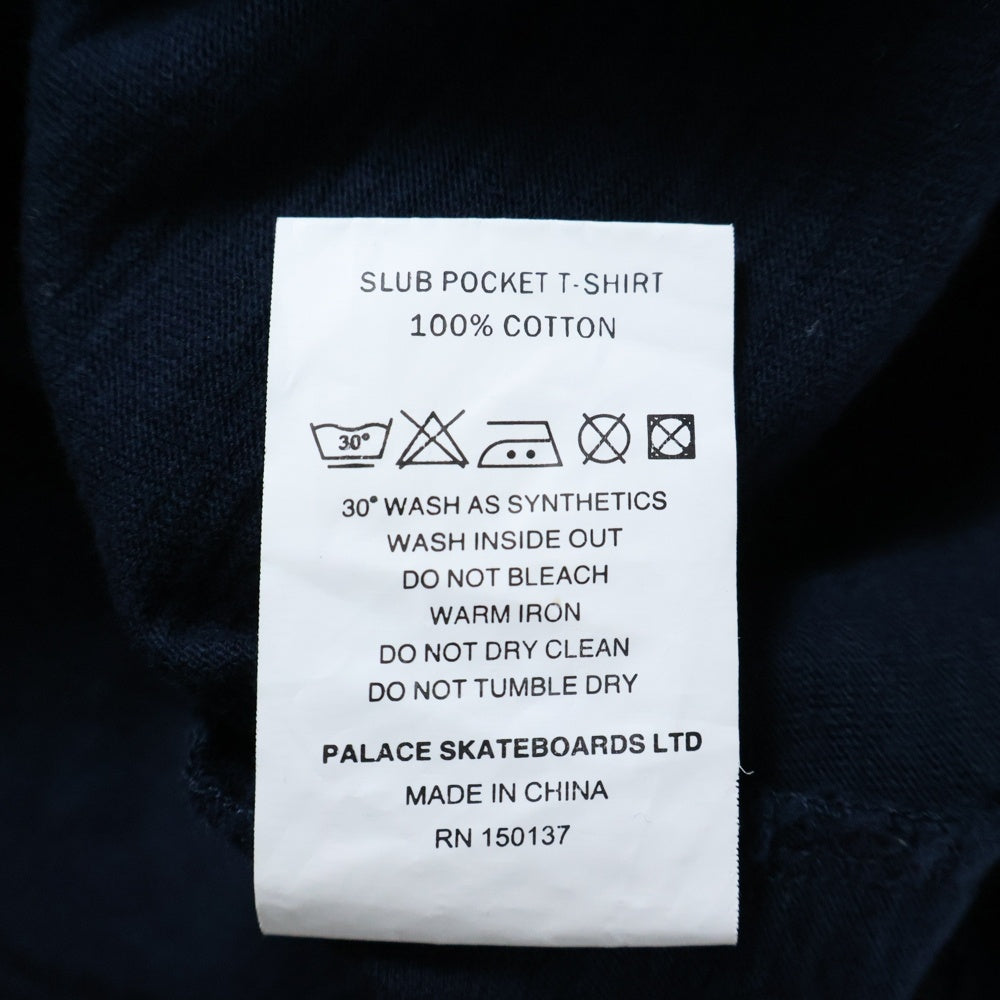 Palace Skateboards(パレススケートボーズ) 胸ポケット フロント ロゴプリント 半袖Tシャツカットソー ネイビー