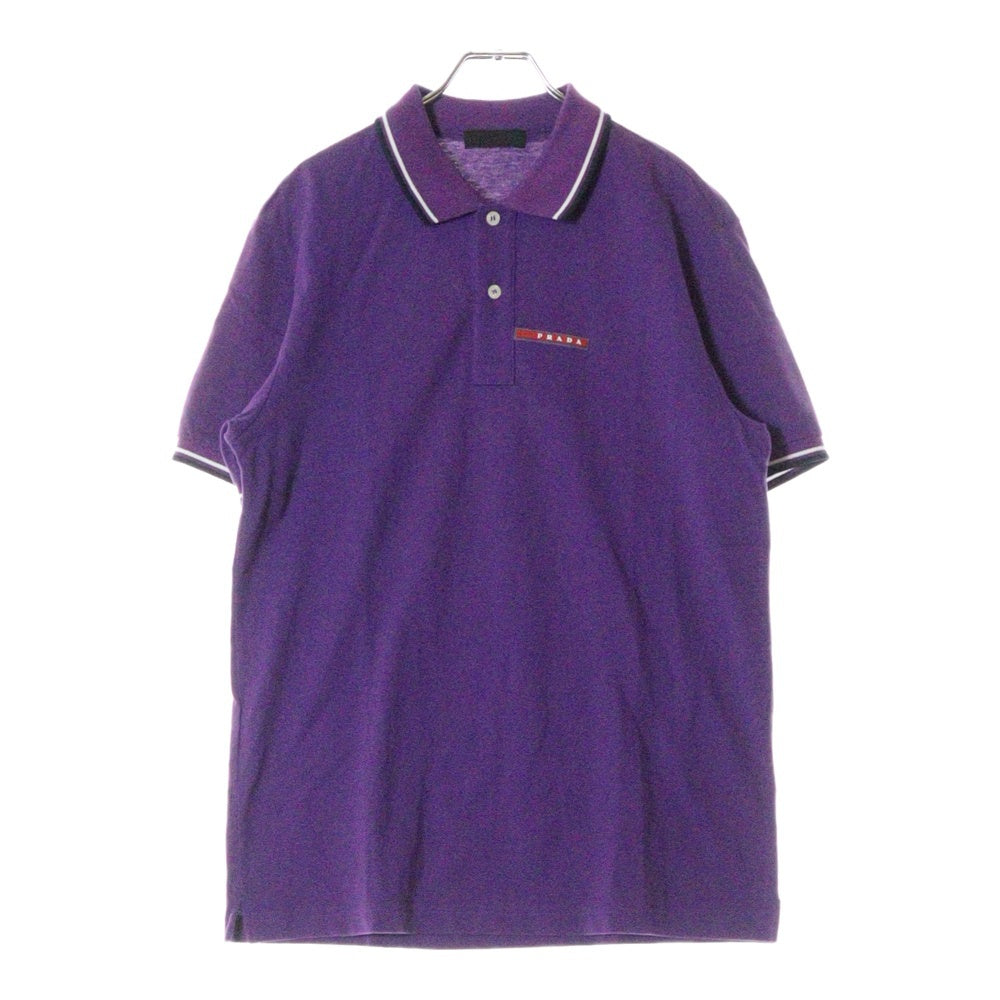 PRADA(プラダ) 18SS Logo Design Polo プラダ ロゴデザインポロシャツ 半袖 カットソー パープル SJJ887 R122 322