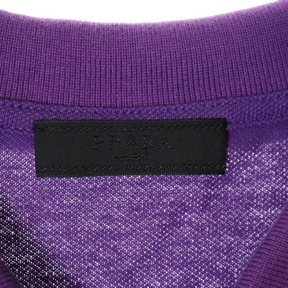 PRADA(プラダ) 18SS Logo Design Polo プラダ ロゴデザインポロシャツ 半袖 カットソー パープル SJJ887 R122 322