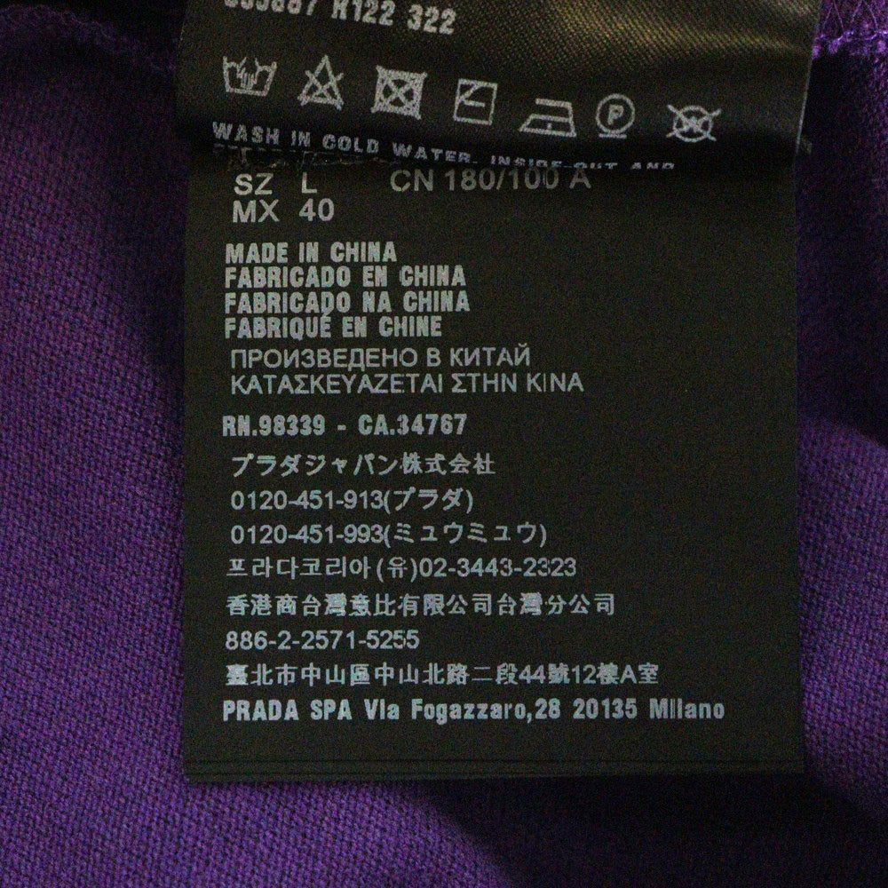 PRADA(プラダ) 18SS Logo Design Polo プラダ ロゴデザインポロシャツ 半袖 カットソー パープル SJJ887 R122 322
