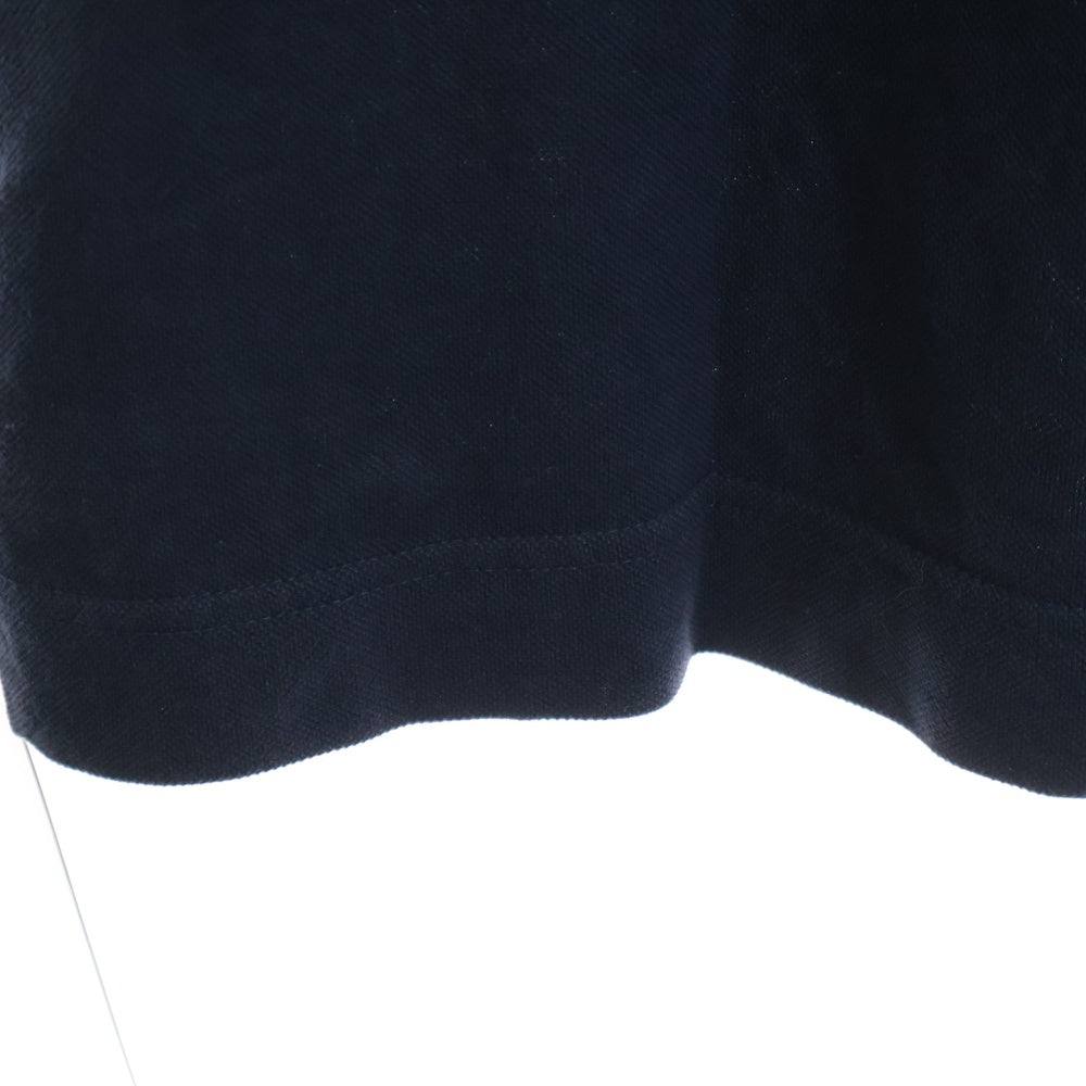 A BATHING APE(アベイシングエイプ) フロント ロゴ刺繍 ポロシャツ 半袖Tシャツ カットソー ネイビー