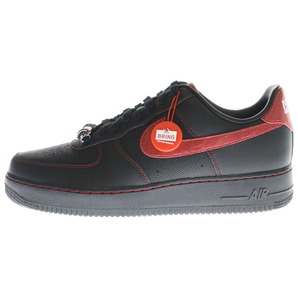 NIKE(ナイキ) ×RTFKT AIR FORCE 1 LOW DEMON エアフォース1 ロー デーモン ローカットスニーカー ブラック/レッド US10.5/28.5cm FQ3956-001