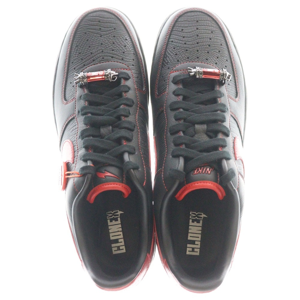 NIKE(ナイキ) ×RTFKT AIR FORCE 1 LOW DEMON エアフォース1 ロー デーモン ローカットスニーカー ブラック/レッド US10.5/28.5cm FQ3956-001