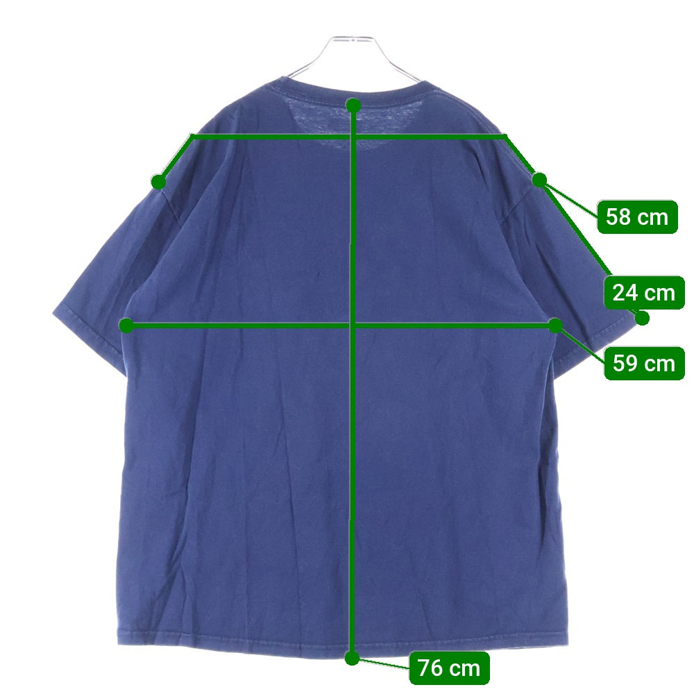 NFL(エヌエフエル) Denver Broncos デンバーブロンコス フロントロゴバッチ クルーネック 半袖Tシャツ ネイビー