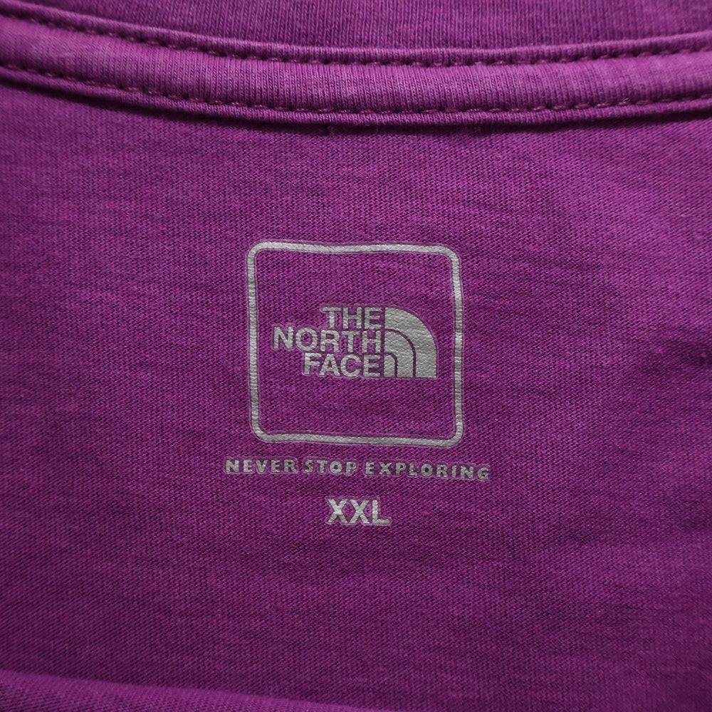 THE NORTH FACE(ザノースフェイス) 胸プリント 半袖Tシャツ カットソー パープル NT31953