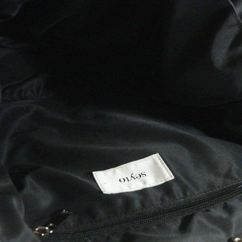 seyto(セイト) Studs Big Shouider Bag スタッズ ビッグ ショルダーバッグ ブラック