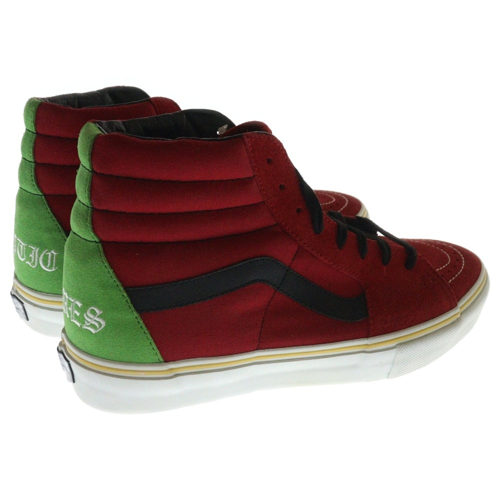 SUPREME(シュプリーム) 08SS × VANS Sk8-H Bad Brains Yellow バンズ スケート ハイ バッド ブレインズ イエロー ハイカットスニーカー レッド US10/28cm VN0FWQ2W7