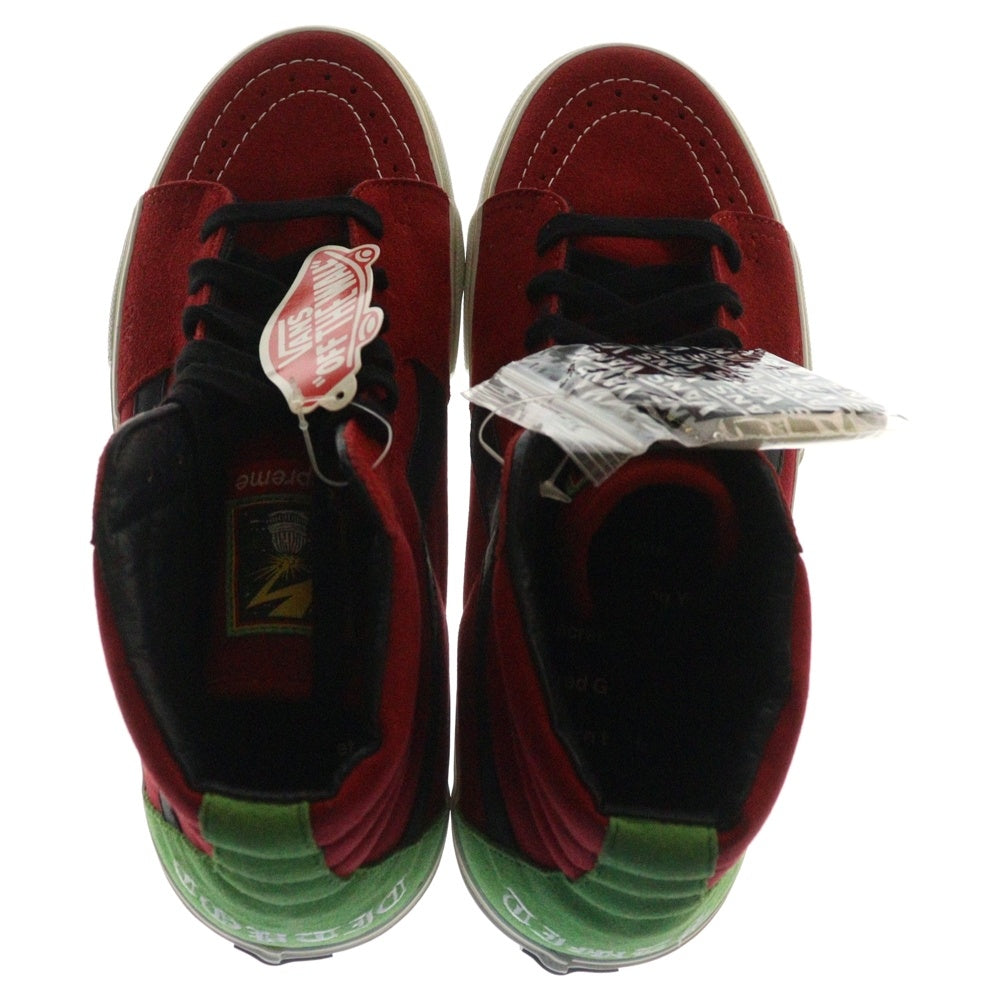 SUPREME(シュプリーム) 08SS × VANS Sk8-H Bad Brains Yellow バンズ スケート ハイ バッド ブレインズ イエロー ハイカットスニーカー レッド US10/28cm VN0FWQ2W7