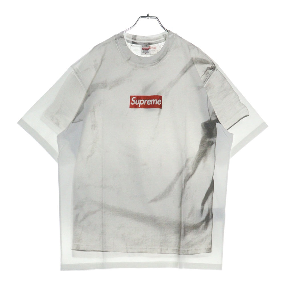 SUPREME(シュプリーム) 24SS ×MM6 Maison Margiela Box Logo Tee エムエムシックス メゾンマルジェラ ボックスロゴ プリント クルーネック 半袖Tシャツ カットソー ホワイト