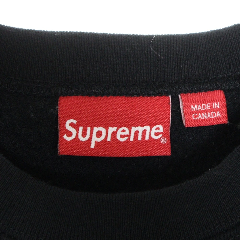 SUPREME(シュプリーム) 23AW Small Box Logo Sweatshirt スモールボックスロゴ クルーネック スウェットトレーナー ブラック