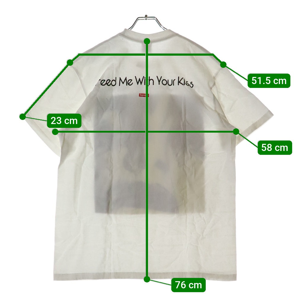 SUPREME(シュプリーム) 20SS My Bloody Valentine Feed Me With Your Kiss Tee マイブラッディバレンタイン プリント クルーネック 半袖Tシャツ カットソー ホワイト