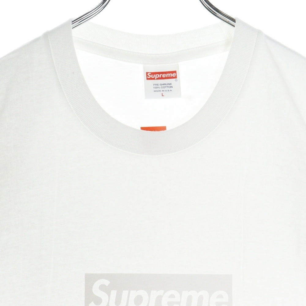 SUPREME(シュプリーム) 23SS Tonal Box Logo Tee トーナル ボックスロゴ プリント クルーネック 半袖Tシャツ カットソー ホワイト