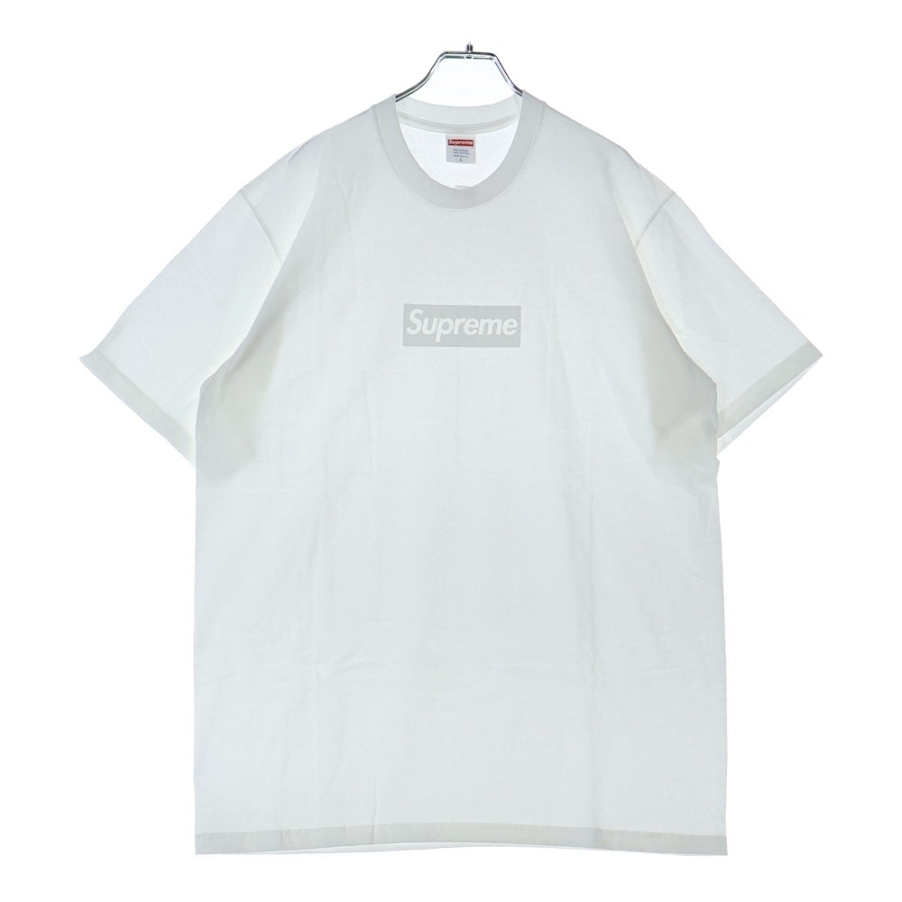 SUPREME(シュプリーム) 23SS Tonal Box Logo Tee トーナル ボックスロゴ プリント クルーネック 半袖Tシャツ カットソー ホワイト
