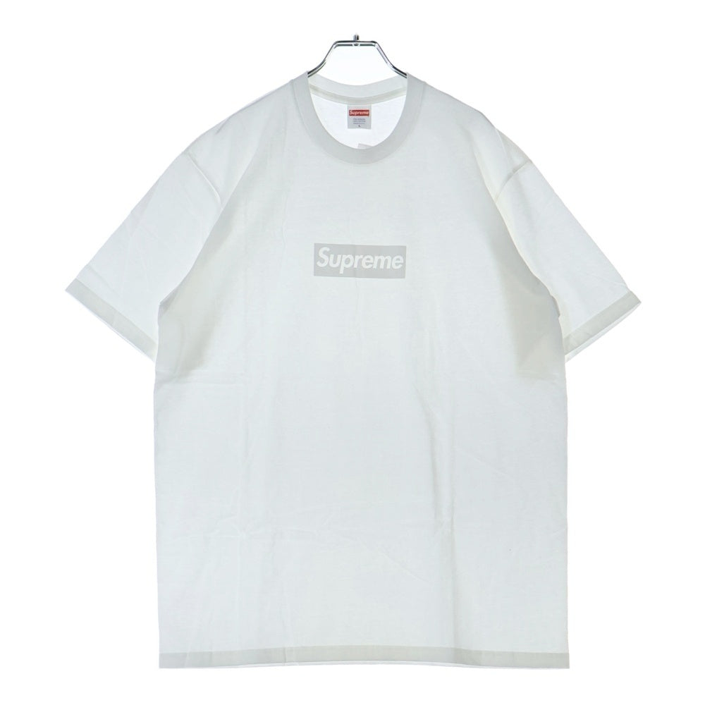 SUPREME(シュプリーム) 23SS Tonal Box Logo Tee トーナル ボックスロゴ プリント クルーネック 半袖Tシャツ カットソー ホワイト