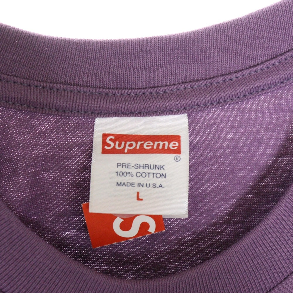 SUPREME(シュプリーム) 23SS Tonal Box Logo Tee トーナル ボックスロゴ プリント クルーネック 半袖Tシャツ カットソー パープル