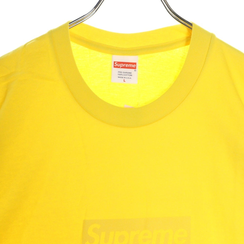 SUPREME(シュプリーム) 23SS Tonal Box Logo Tee トーナル ボックスロゴ プリント クルーネック 半袖Tシャツ カットソー イエロー