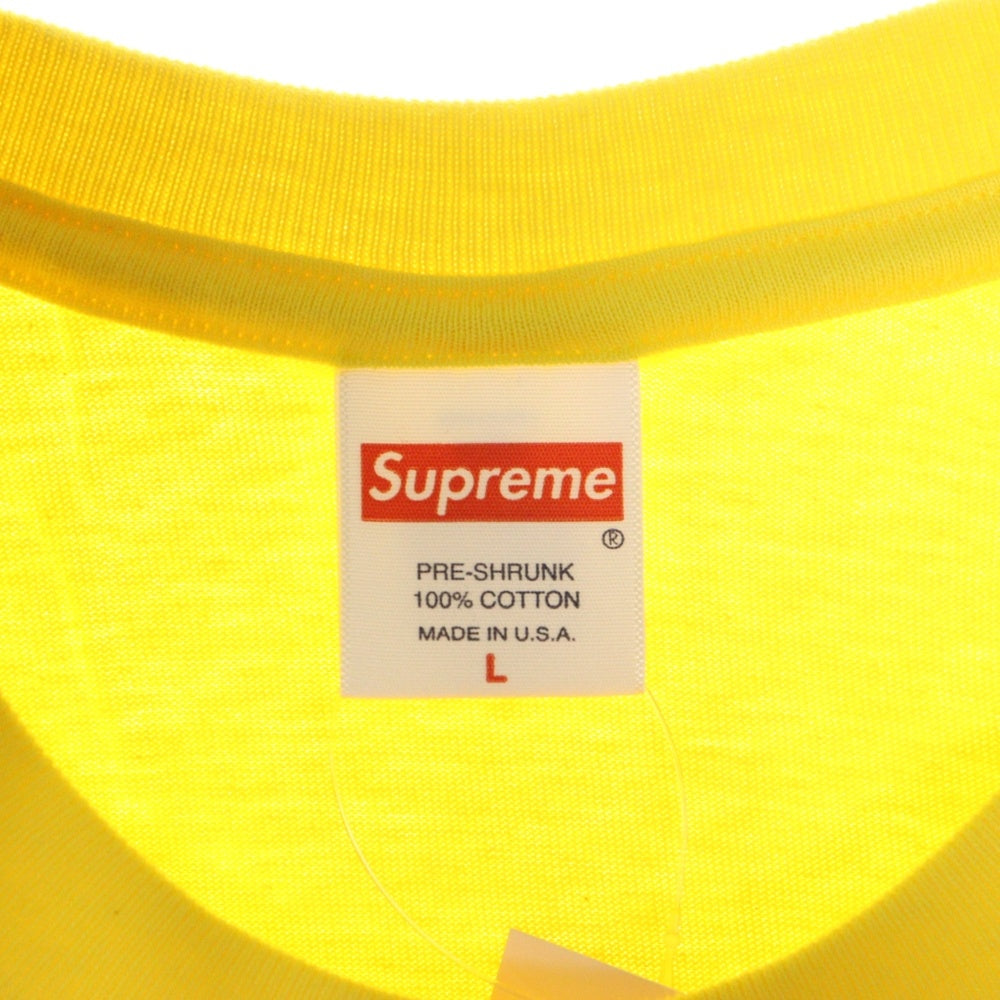 SUPREME(シュプリーム) 23SS Tonal Box Logo Tee トーナル ボックスロゴ プリント クルーネック 半袖Tシャツ カットソー イエロー