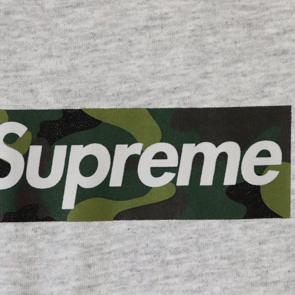SUPREME(シュプリーム) 23AW Box Logo Tee Camo カモフラージュ 迷彩 ボックスロゴ クルーネック 半袖Tシャツ カットソー ライトグレー