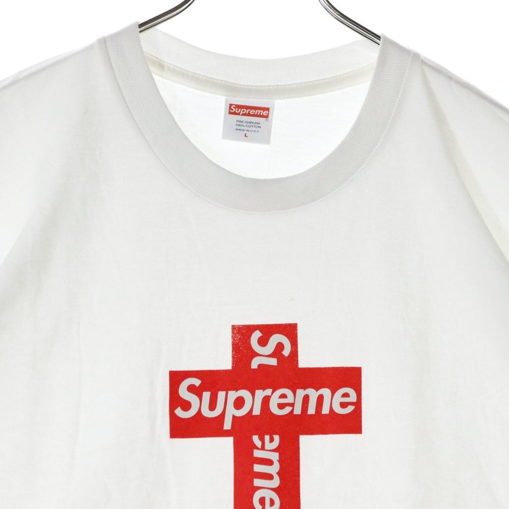 SUPREME(シュプリーム) 20AW Cross Box Logo Tee クロス ボックスロゴ クルーネック 半袖Tシャツ カットソー ホワイト