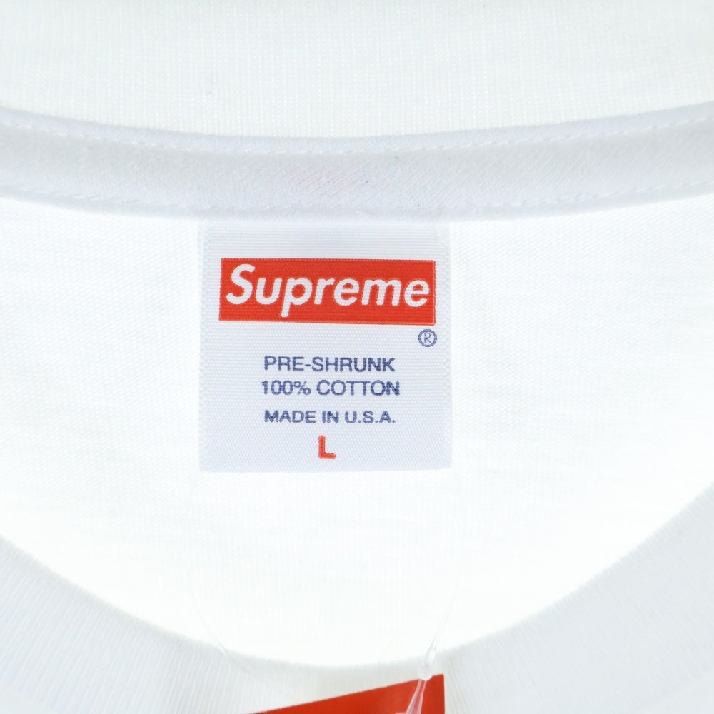 SUPREME(シュプリーム) 21AW Christopher Wool 2001 Tee クリストファー・ウール プリント クルーネック 半袖Tシャツ カットソー ホワイト