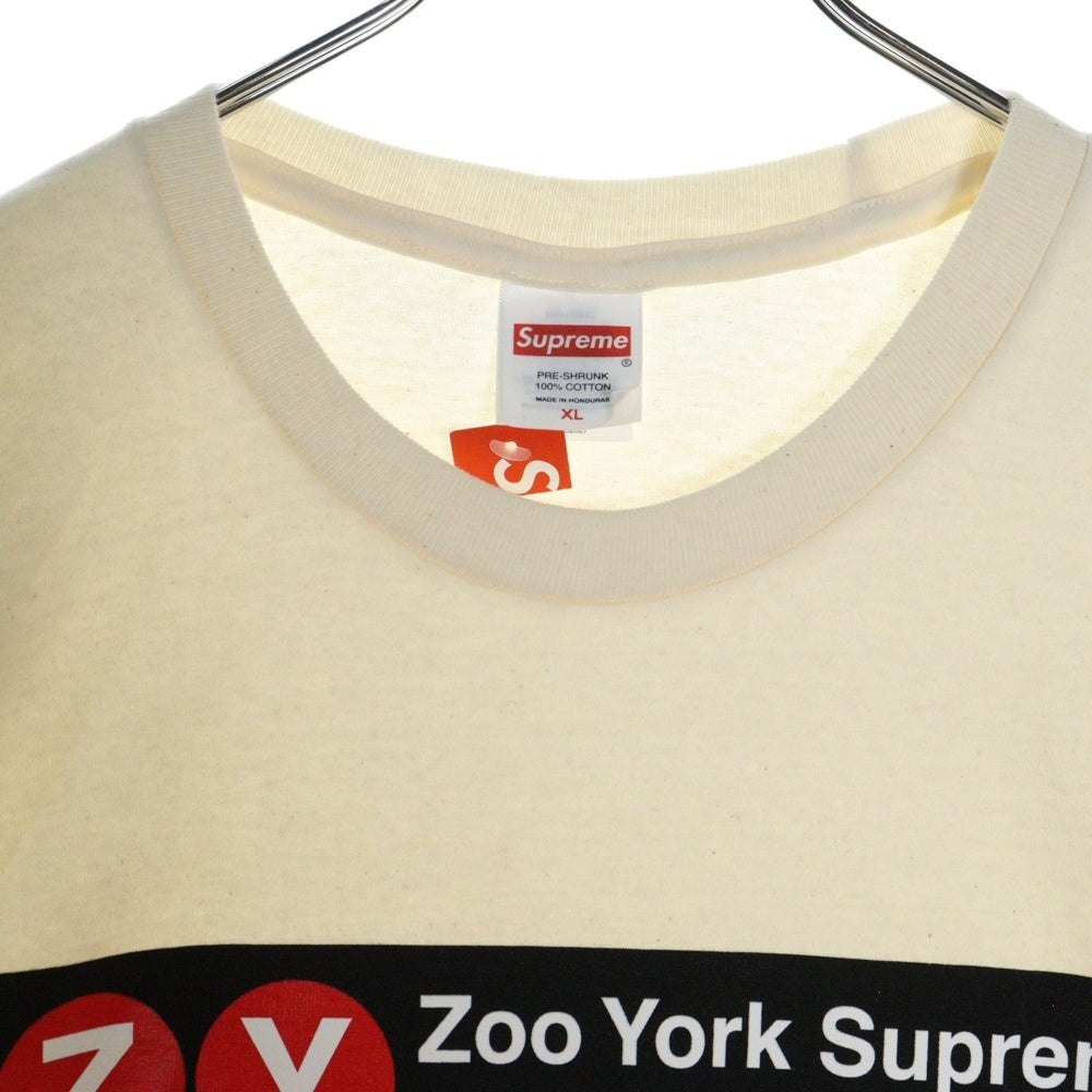 SUPREME(シュプリーム) 25SS Zoo York Transit Tee ズーヨーク トランジット プリント クルーネック 半袖Tシャツ カットソー クリーム