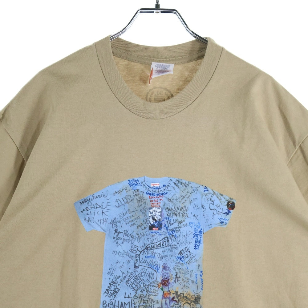 SUPREME(シュプリーム) 24SS 30th Anniversary First Tee 30周年 アニバーサリー ファースト プリント クルーネック 半袖Tシャツ カットソー ベージュ