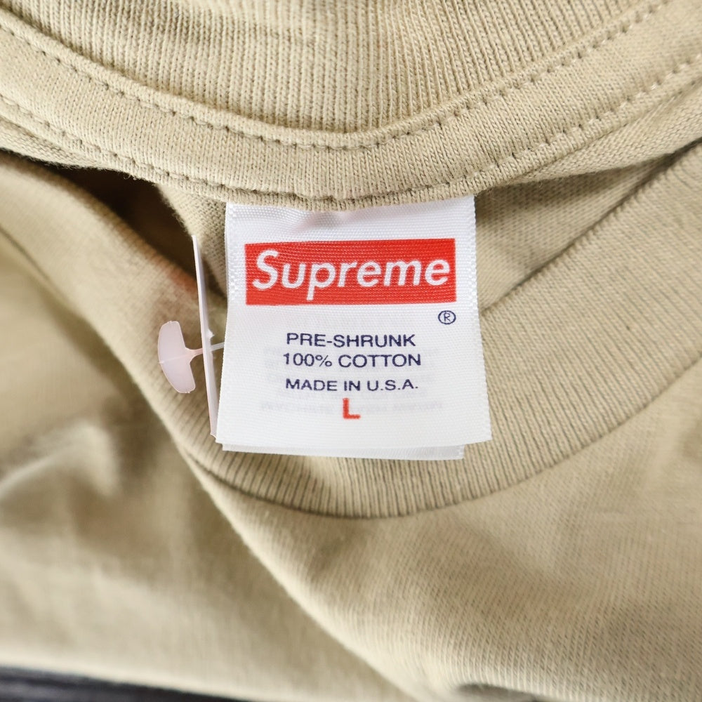 SUPREME(シュプリーム) 24SS 30th Anniversary First Tee 30周年 アニバーサリー ファースト プリント クルーネック 半袖Tシャツ カットソー ベージュ