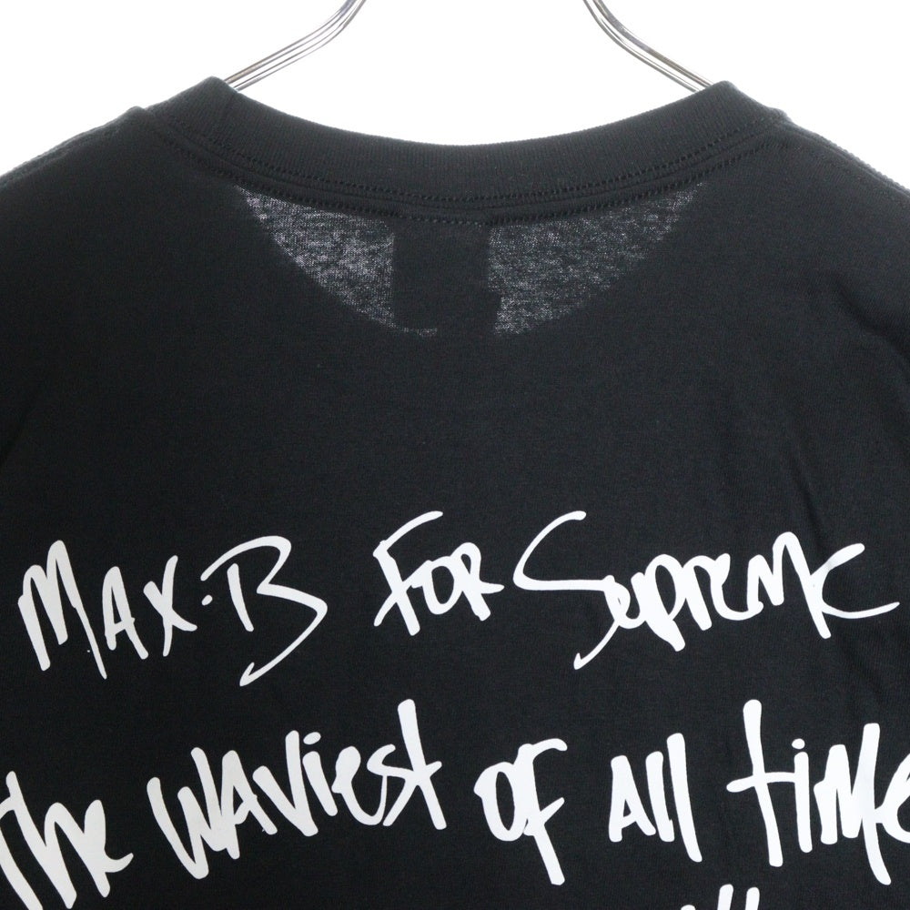 SUPREME(シュプリーム) 25SS Max B Tee マックスビー シーラブズミー フォトプリント クルーネック 半袖Tシャツ カットソー ブラック