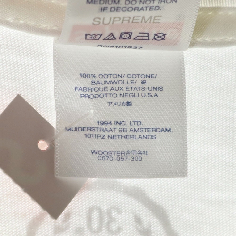 SUPREME(シュプリーム) 24SS 30th Anniversary First Tee 30周年 アニバーサリー ファースト プリント クルーネック 半袖Tシャツ カットソー ホワイト