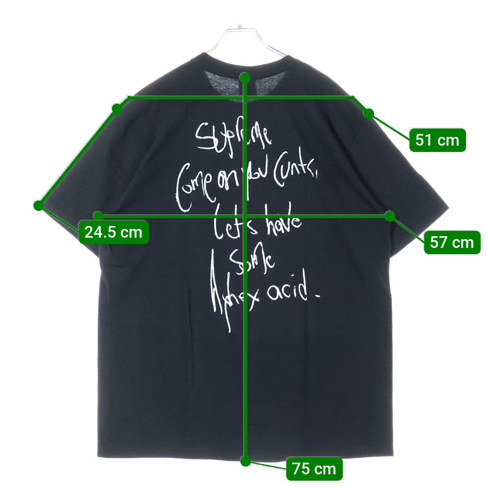 SUPREME(シュプリーム) 25SS Aphex Twin Windowlicker Tee エイフェックス ツイン ウィンドウリッカー フォトプリント クルーネック 半袖Tシャツ カットソー ブラック