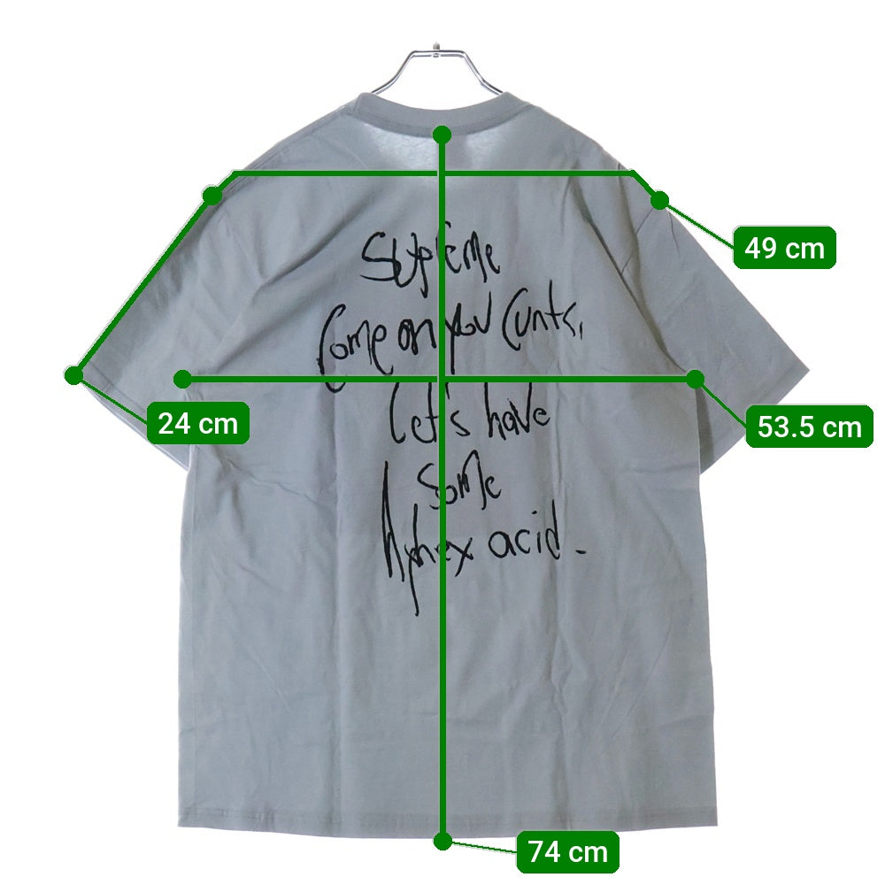 SUPREME(シュプリーム) 25SS Aphex Twin Windowlicker Tee エイフェックス ツイン ウィンドウリッカー フォトプリント クルーネック 半袖Tシャツ カットソー ライトグレー