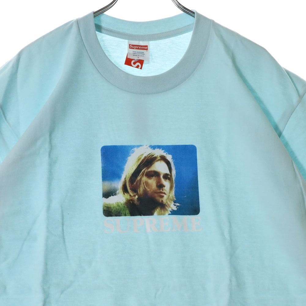 SUPREME(シュプリーム) 23SS Kurt Cobain Tee カート・コバーン フォトプリント クルーネック 半袖Tシャツ カットソー ライトブルー