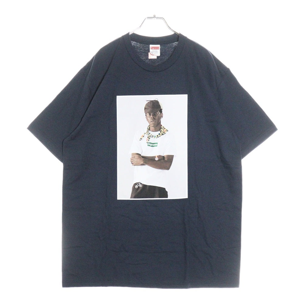 SUPREME(シュプリーム) 24AW Tyler The Creator Tee タイラー・ザ・クリエイター フォトプリント クルーネック 半袖Tシャツ カットソー ネイビー