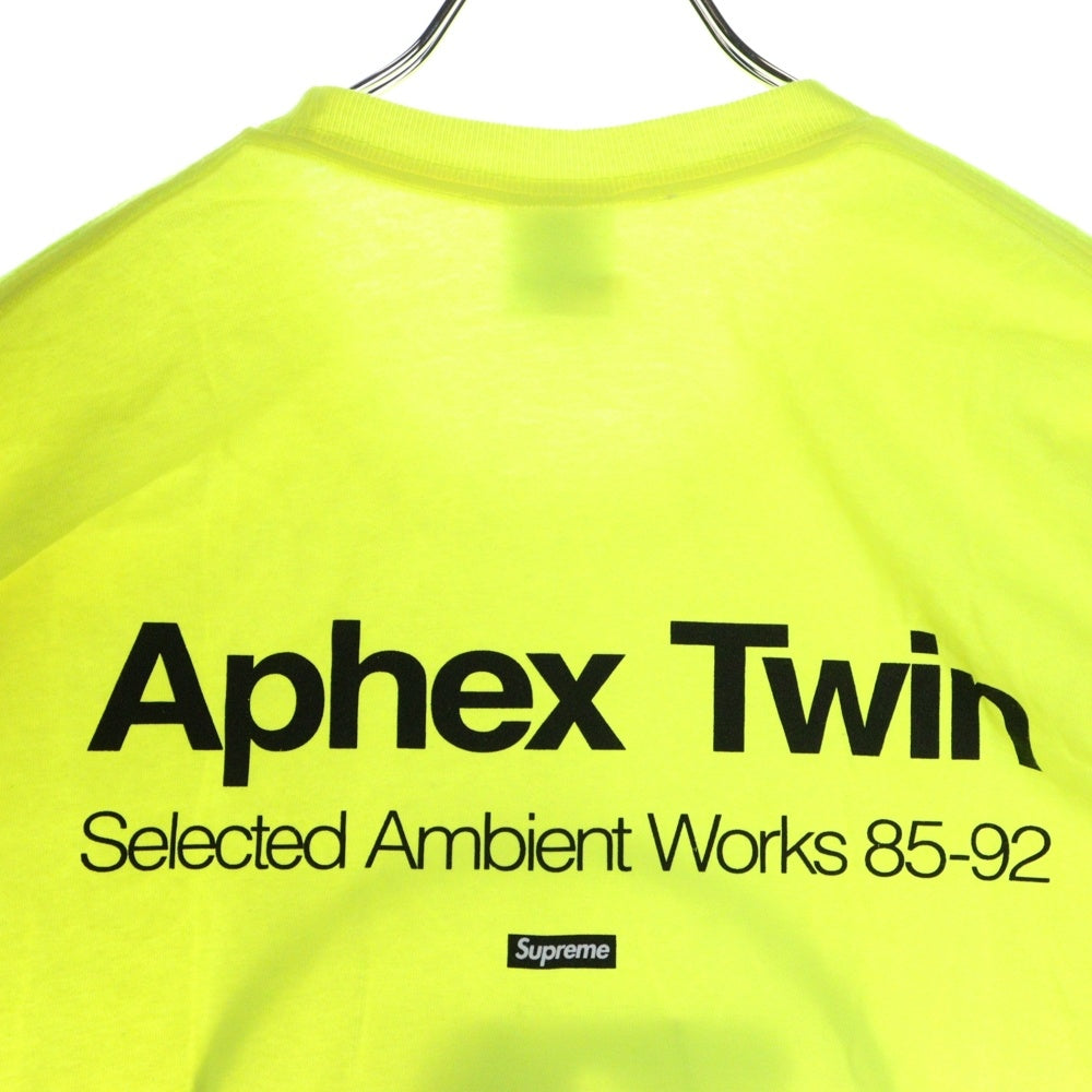 SUPREME(シュプリーム) 25SS Aphex Twin Ambient Works Tee エイフェックス ツイン アンビエントワークス プリント クルーネック 半袖Tシャツ カットソー イエロー