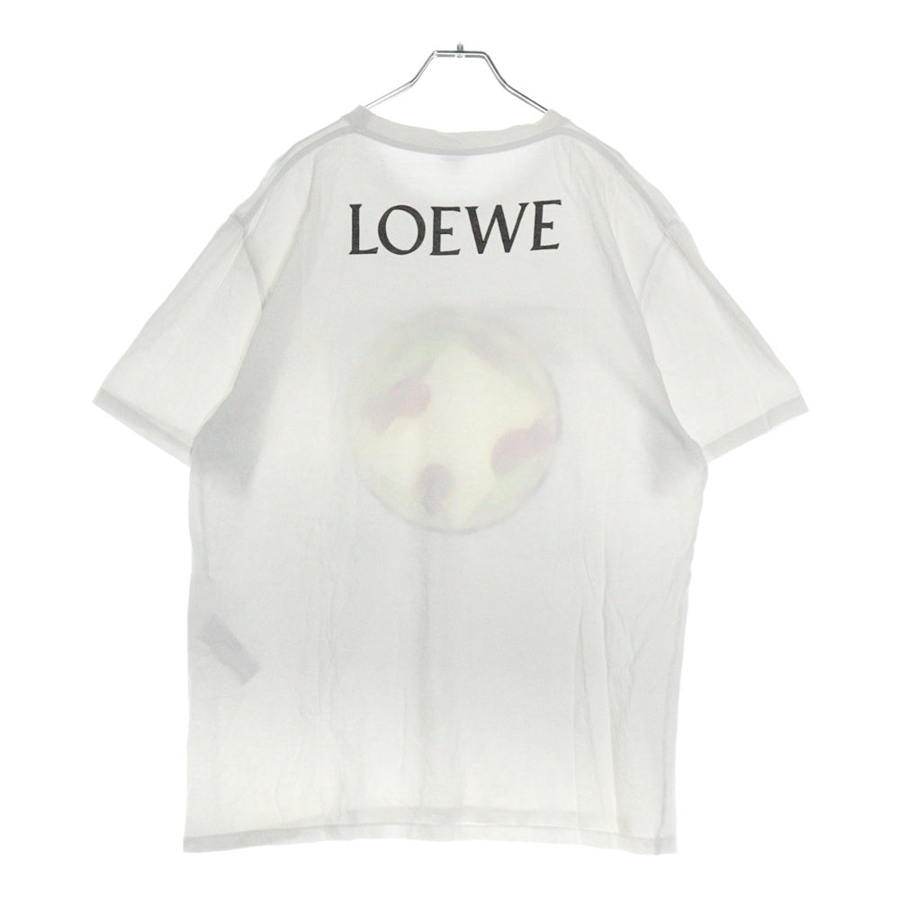 LOEWE(ロエベ) PIZZA PRINT TEE ピザ プリント クルーネック 半袖Tシャツ カットソー ホワイト H526Y22J31