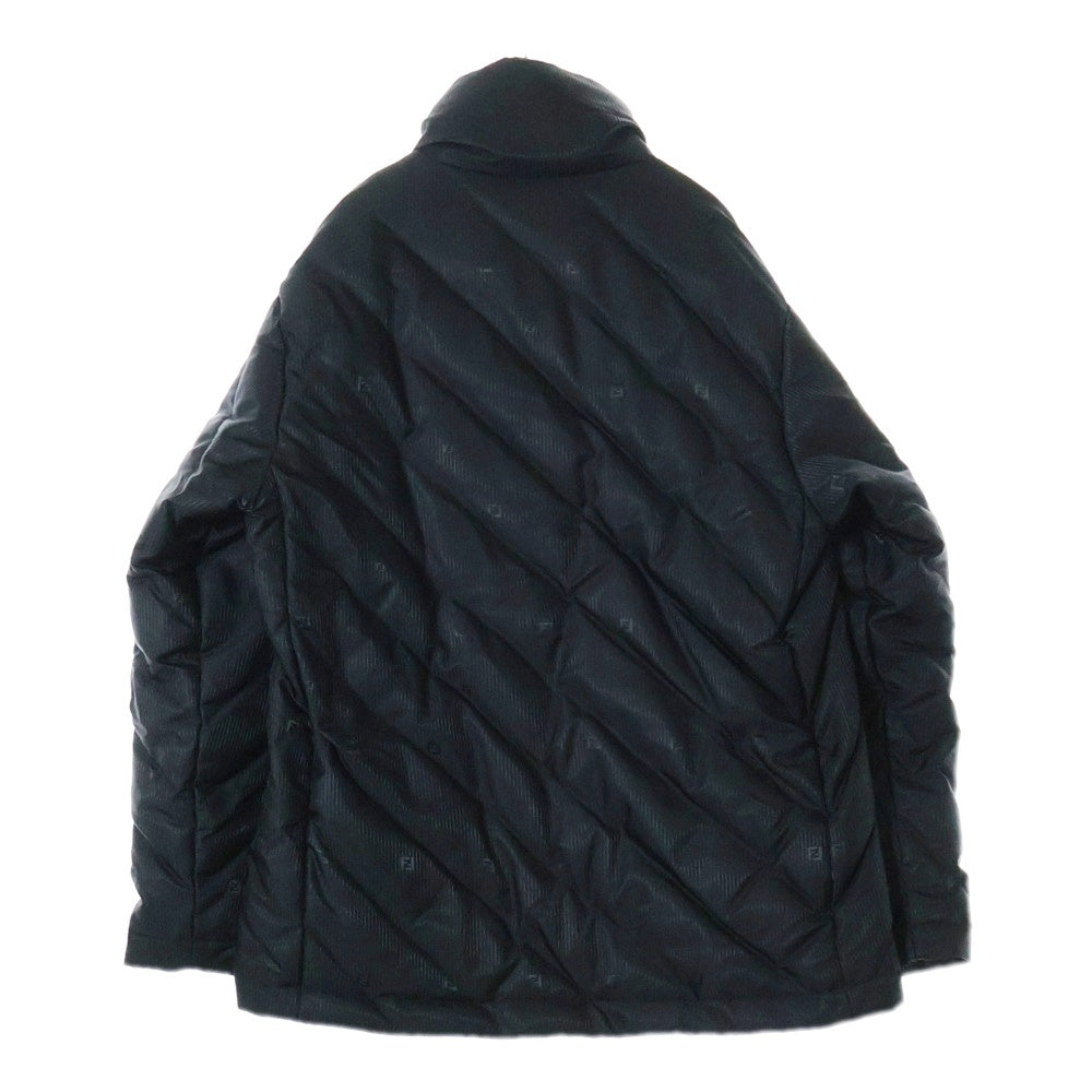 FENDI(フェンディ) ズッカ柄 FFロゴ ダウンジャケット ブラック FW1169 AKC7