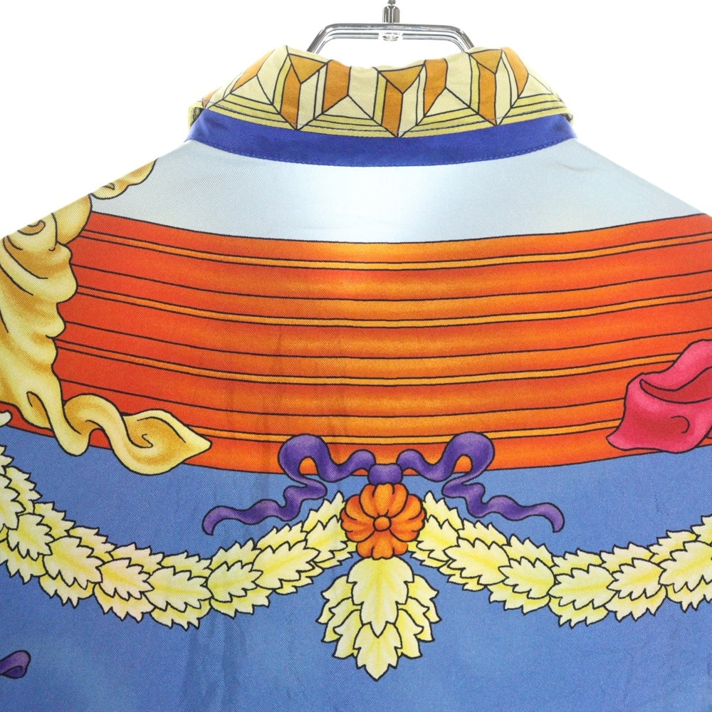 VERSACE(ヴェルサーチ) HERITAGE FIT 総柄 シルク ロングスリーブ 長袖シャツ マルチ A84050 1A00950