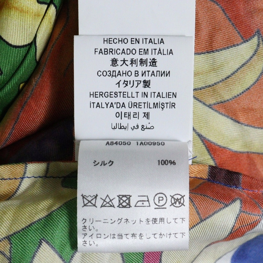VERSACE(ヴェルサーチ) HERITAGE FIT 総柄 シルク ロングスリーブ 長袖シャツ マルチ A84050 1A00950